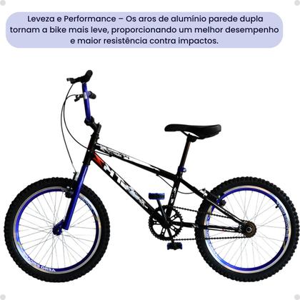 Imagem de Bicicleta Cross Freestyle TKZ Shinobi Aro 20 Colorido Alumínio