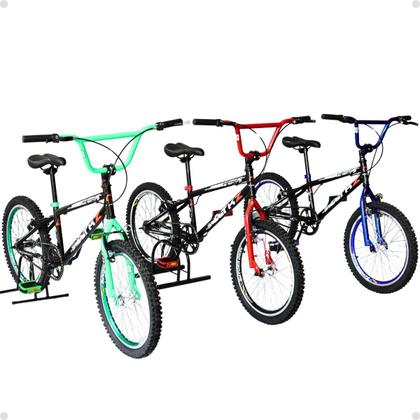 Imagem de Bicicleta Cross Freestyle TKZ Shinobi Aro 20 Colorido Alumínio
