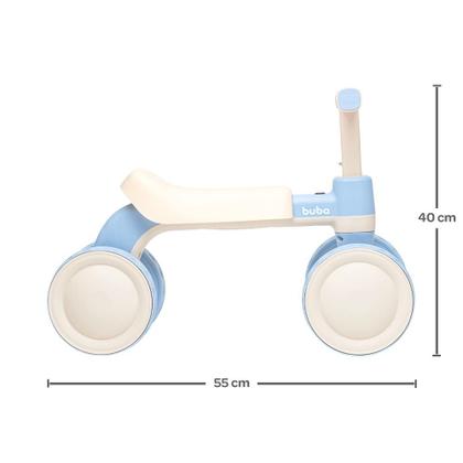 Imagem de Bicicleta de Equilíbrio 4 Rodas Azul Com Som - Buba