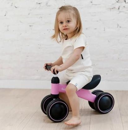 Imagem de Bicicleta de equilibrio 4 rodas rosa - buba