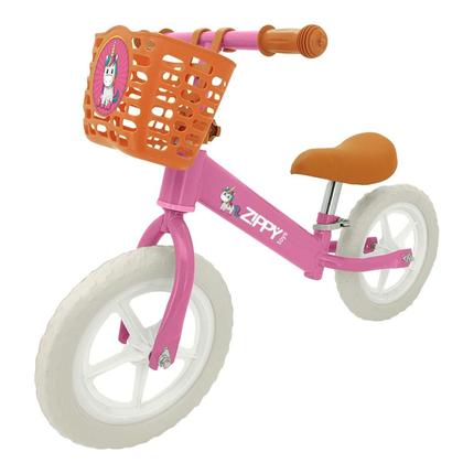 Imagem de Bicicleta de Equilíbrio Cestinha Aro 12 Rosa sem Pedal