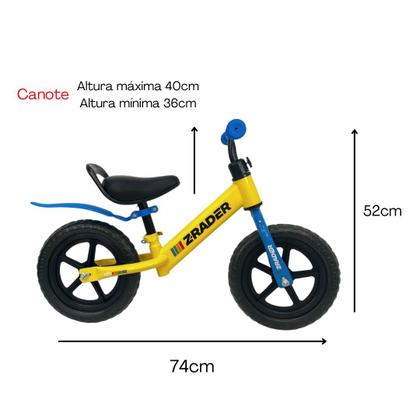 Imagem de Bicicleta de Equilíbrio Infantil  Aro 12' Sem Pedal - Z-Rader Kids