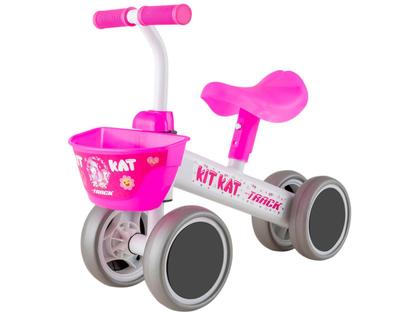 Imagem de Bicicleta de Equilíbrio Infantil TK3 Track Kit Kat Branca e Pink