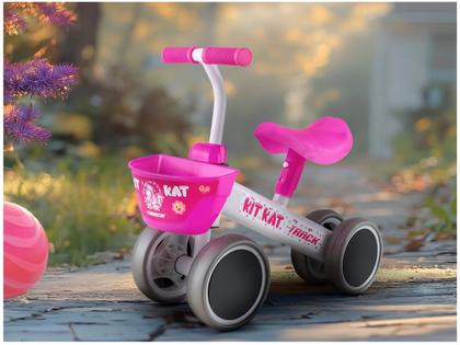 Imagem de Bicicleta de Equilíbrio Infantil TK3 Track Kit Kat Branca e Pink