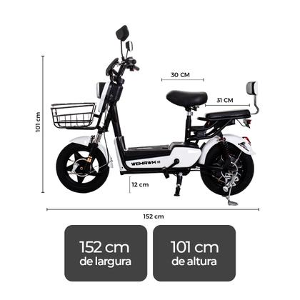 Imagem de Bicicleta Elétrica 500W Prime WeHawk Moto Elétrica sem CNH 48V 12Ah