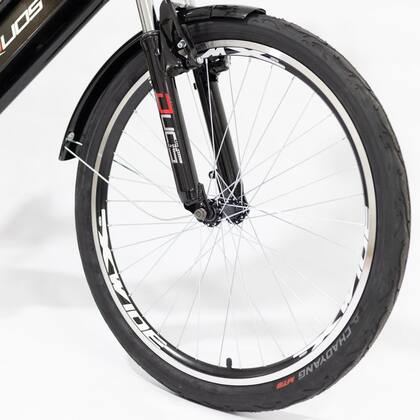 Imagem de Bicicleta Elétrica com Bateria de Lítio 48V 13Ah New Confort Preta com Cestinha