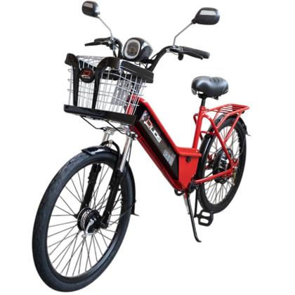 Imagem de Bicicleta Elétrica New Confort 800W 48V 15Ah Vermelho Cereja