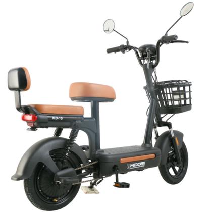 Imagem de Bicicleta Elétrica Scooter Autopropelida com Alarme 500W 48V MD-10 Preta Midori