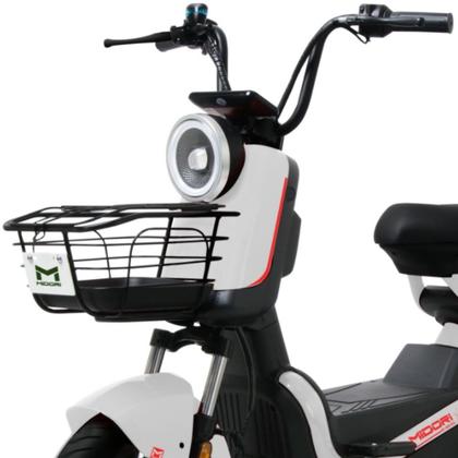 Imagem de Bicicleta Elétrica Scooter Autopropelida Freio a Disco 650W 48V MD-20 Branca Midori