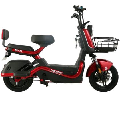 Imagem de Bicicleta Elétrica Scooter Autopropelida Freio a Disco 650W 48V MD-20 Vermelha Midori