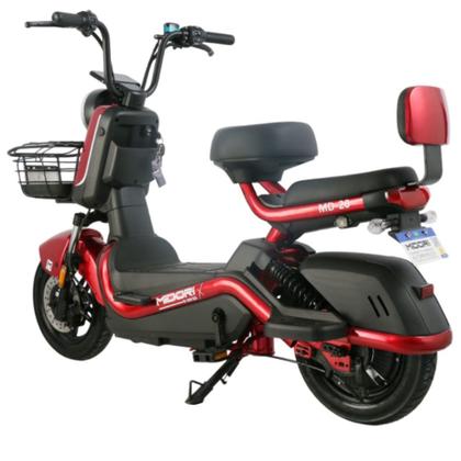 Imagem de Bicicleta Elétrica Scooter Autopropelida Freio a Disco 650W 48V MD-20 Vermelha Midori