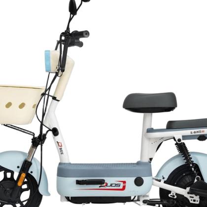 Imagem de Bicicleta Elétrica Scooter com Alarme 500W 48V Bee Azul Duos