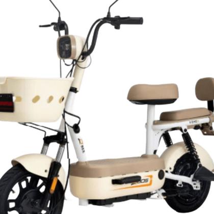 Imagem de Bicicleta Elétrica Scooter com Alarme 500W 48V Bee Bege Duos