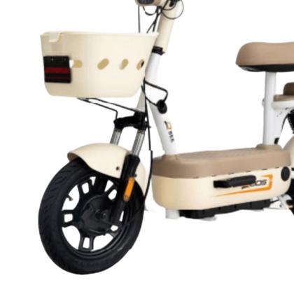 Imagem de Bicicleta Elétrica Scooter com Alarme 500W 48V Bee Bege Duos