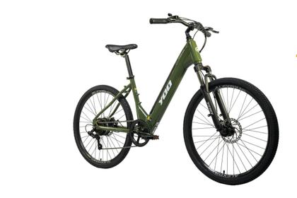 Imagem de Bicicleta elétrica Yoo Fleek 250W verde e branco