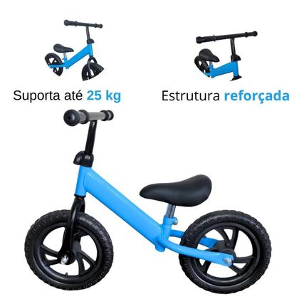 Imagem de Bicicleta Equilíbrio Infantil Sem Pedal Aro 12 Até 25Kg