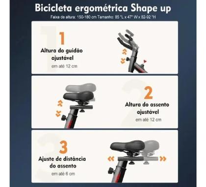 Imagem de Bicicleta Ergométrica Fitness Spinning Semi Profissional
