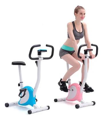 Imagem de Bicicleta Ergométrica Fitness Vertical Residencial 21 Velocidades com Monitor com Funções Compacta B