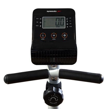 Imagem de Bicicleta Ergométrica Horizontal Speedo R103 Magnética 8 Níveis de Resistência Painel LCD completo