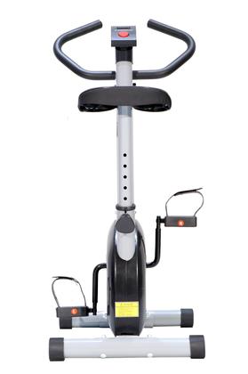 Imagem de Bicicleta Ergométrica Mile Fitness Residencial 21 velocidades Compacta Preta e Cinza Monitor com Funções