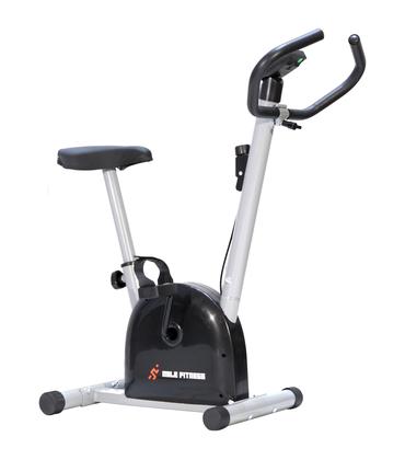 Imagem de Bicicleta Ergométrica Mile Fitness Residencial 21 velocidades Compacta Preta e Cinza Monitor com Funções