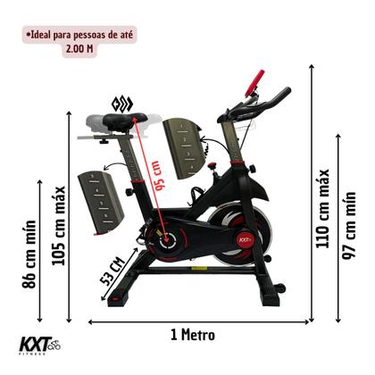 Imagem de Bicicleta ergométrica speed Spinning profissional inércia 12kg Kxt Fitness