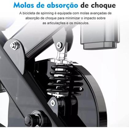 Imagem de Bicicleta Ergométrica Spinning 15Kg Profissional 150Kg 1.80M