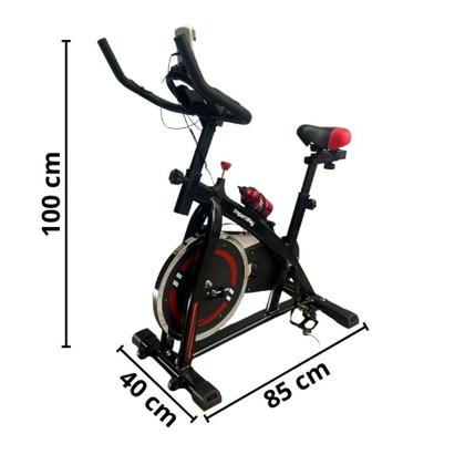 Imagem de Bicicleta Ergométrica Spinning até 120kgs com Inércia 13kgs Vermelho IWBES13VM IMPORTWAY