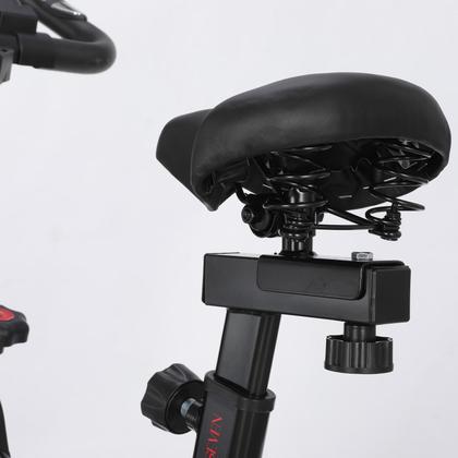 Imagem de Bicicleta Ergométrica Spinning com Volante de 4kg, 7 Níveis de Resistência, Painel Digital e Suporte para Celular