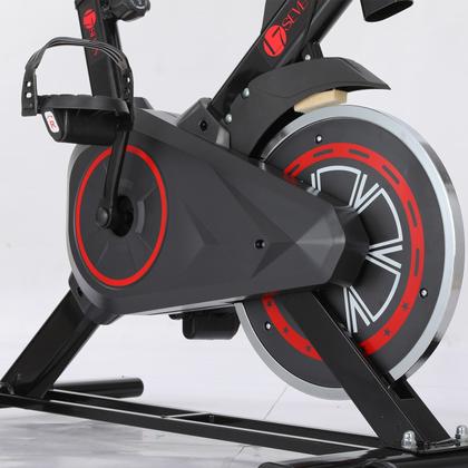 Imagem de Bicicleta Ergométrica Spinning com Volante de 4kg, 7 Níveis de Resistência, Painel Digital e Suporte para Celular