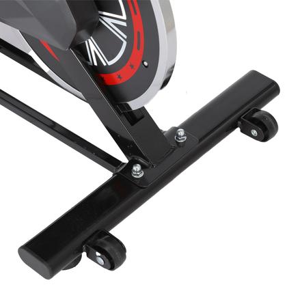 Imagem de Bicicleta Ergométrica Spinning com Volante de 4kg, 7 Níveis de Resistência, Painel Digital e Suporte para Celular