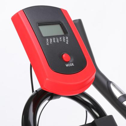 Imagem de Bicicleta Ergométrica Spinning com Volante de 4kg, 7 Níveis de Resistência, Painel Digital e Suporte para Celular