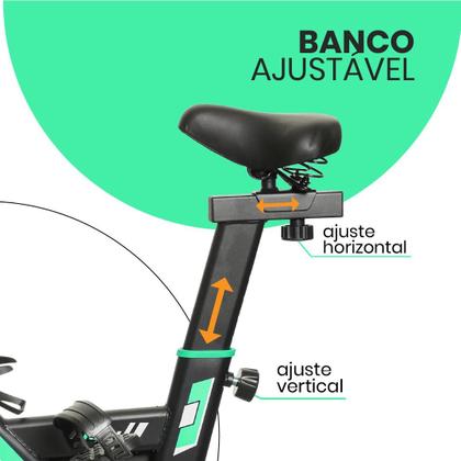 Imagem de Bicicleta Ergométrica Spinning Inércia De 20kg Mopower Rsi