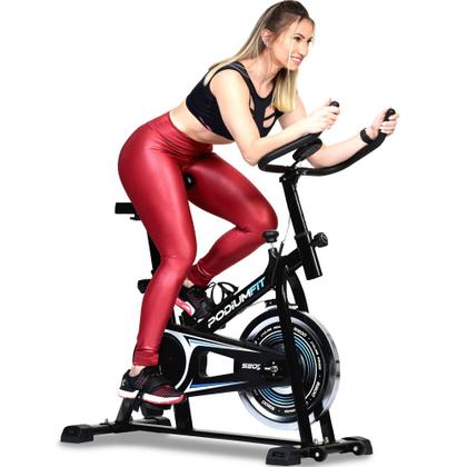 Imagem de Bicicleta Ergométrica Spinning PodiumFit S200 - Silenciosa