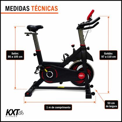 Imagem de Bicicleta ergométrica treino em casa profissional ES-7605 12kg Treino Intenso