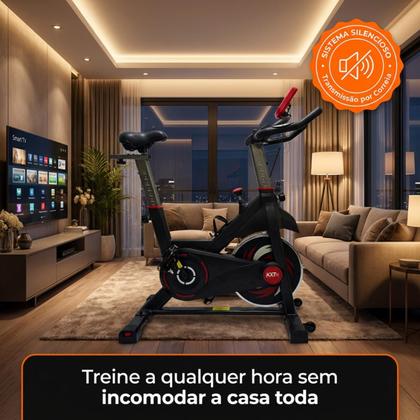 Imagem de Bicicleta ergométrica treino em casa profissional ES-7605 12kg Treino Intenso
