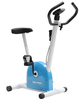 Imagem de Bicicleta Ergométrica Vertical Fit 3.0 Pro Mile Fitness Azul Exercício em Casa Monitor de Desempenho Silenciosa Confortável Suporta até 120 kg