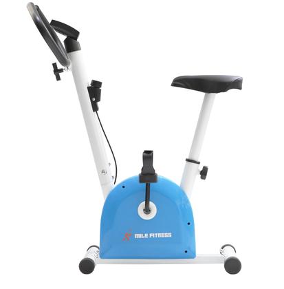 Imagem de Bicicleta Ergométrica Vertical Fit 3.0 Pro Mile Fitness Azul Exercício em Casa Monitor de Desempenho Silenciosa Confortável Suporta até 120 kg