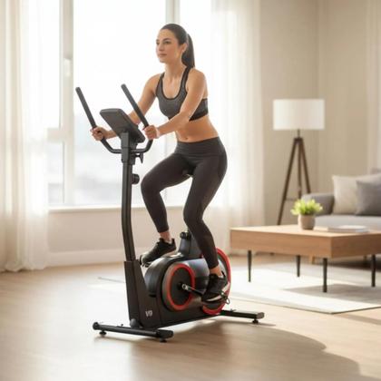 Imagem de Bicicleta Ergométrica Vertical Magnética V9 Conexão Apps