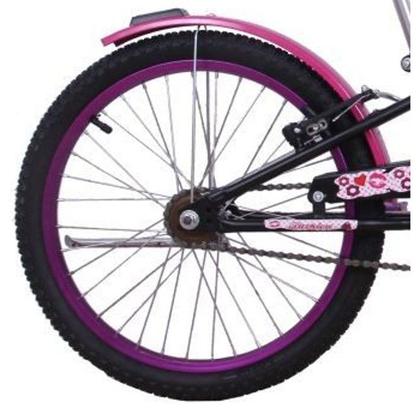 Imagem de Bicicleta Feminina Aro 20 Fashion High com Cestinha Preta
