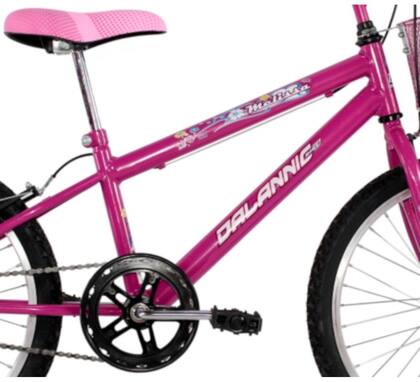 Imagem de Bicicleta Feminina Aro 20 Melissa com Cestinha cor Pink