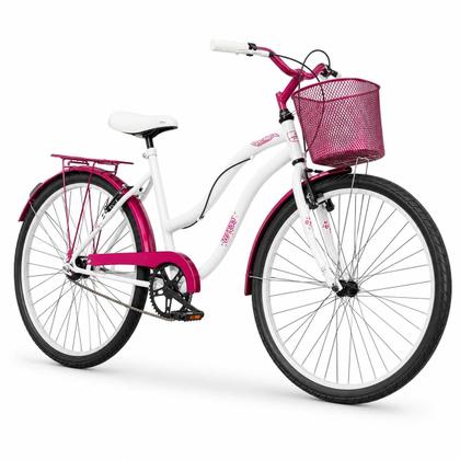 Imagem de Bicicleta Feminina Aro 26 Passeio Forss Hello Com Cestinha