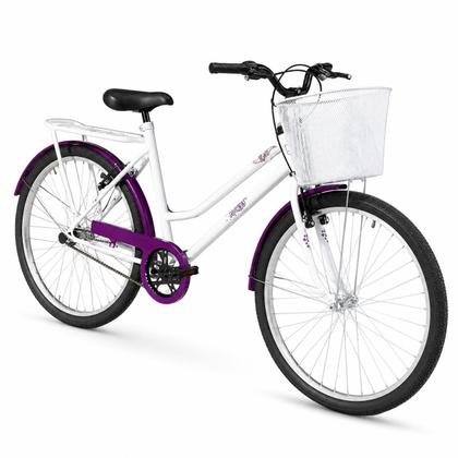 Imagem de Bicicleta Feminina Aro 26 Poty Com Cestinha