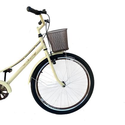Imagem de Bicicleta Feminina Aro 26 Urbana Cestinha Freios V Brake Revisada e Lubrificada