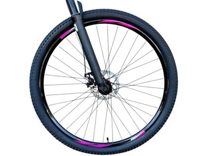Imagem de Bicicleta Feminina Aro 29 Gta Start Alumínio 21v Freio a Disco Garfo Suspensão - Cinza/Rosa