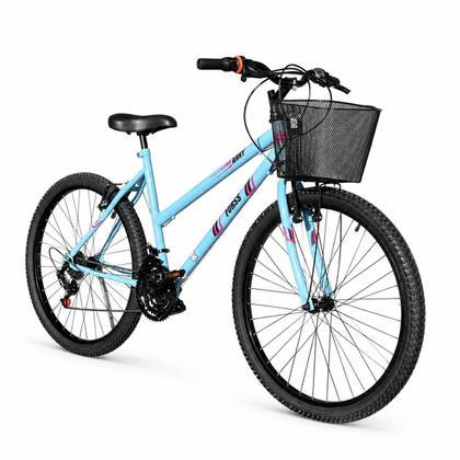 Imagem de Bicicleta Feminina Forss Anny Aro 26 C/cestinha 18 Marchas