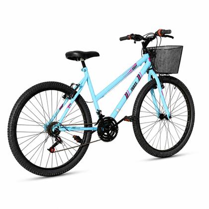 Imagem de Bicicleta Feminina Forss Anny Aro 26 C/cestinha 18 Marchas