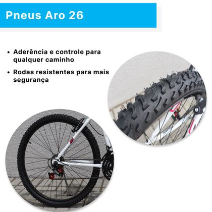 Imagem de Bicicleta Feminina Forss Anny Aro 26 C/cestinha 18 Marchas