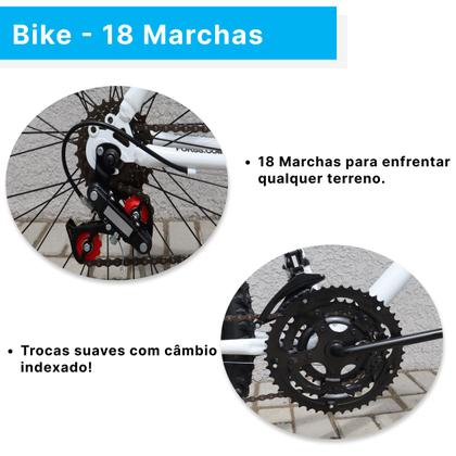 Imagem de Bicicleta Feminina Forss Anny Aro 26 C/cestinha 18 Marchas