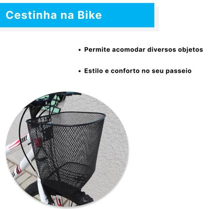 Imagem de Bicicleta Feminina Forss Anny Aro 26 C/cestinha 18 Marchas